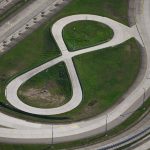 Image of a figure-eight race track.